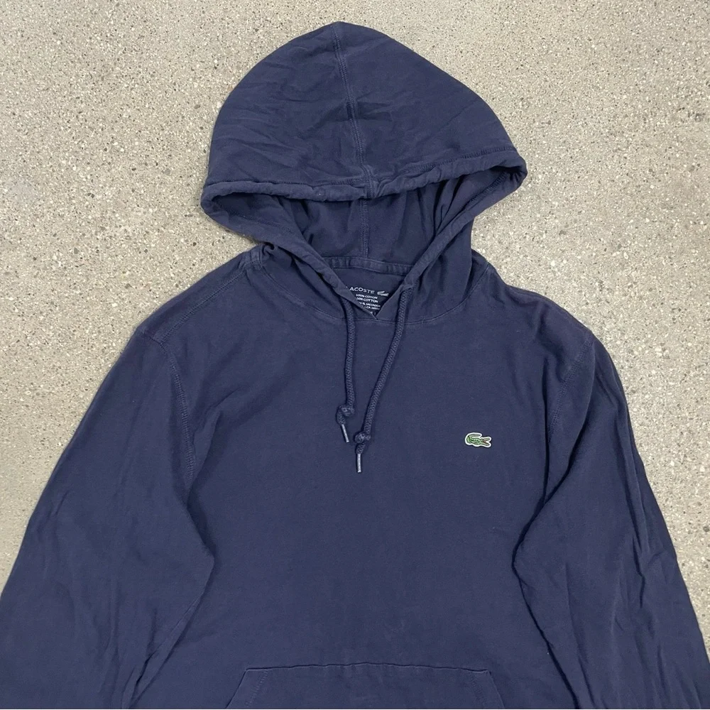 Lacoste Navy Blue Hoodie size Large - Picture 3 of 9